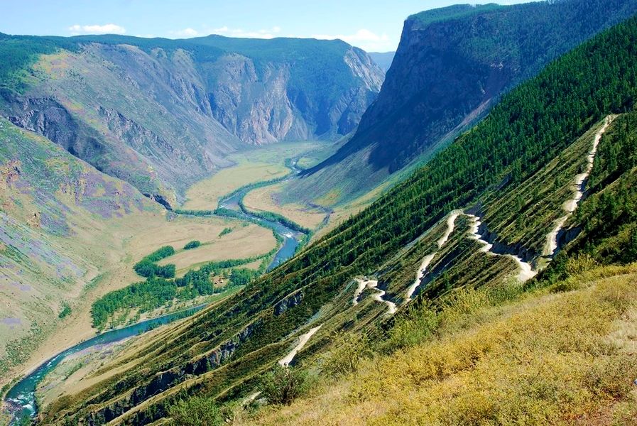	"Каменные грибы" долина  реки Чулышман + перевал Катуярык